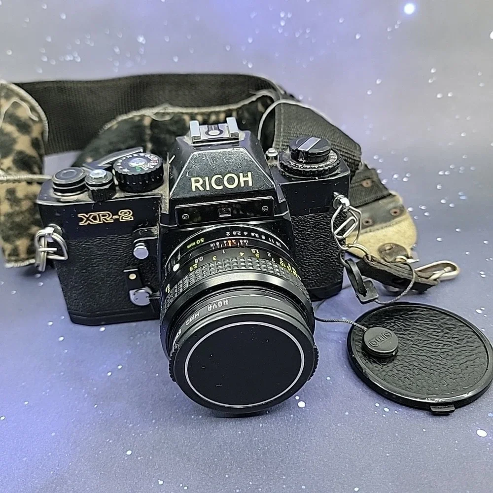 Ricoh XR-2 35mm Film Camera w/ 50mm W/ Additional Lens Untested As-Is